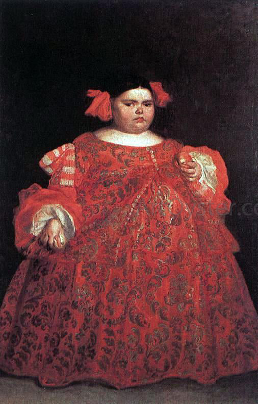 Juan Carreno De Miranda Eugenia Martinez Valleji, called La Monstrua - Canvas Print