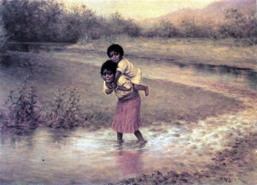 Grace Carpenter Hudson Eva and Greenie - Canvas Print