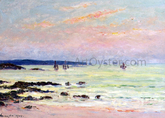 Maxime Maufra Evening at the Sea, Quiberon - Canvas Print
