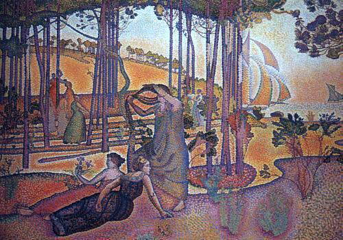 Henri Edmond Cross Evening Breeze - Canvas Print