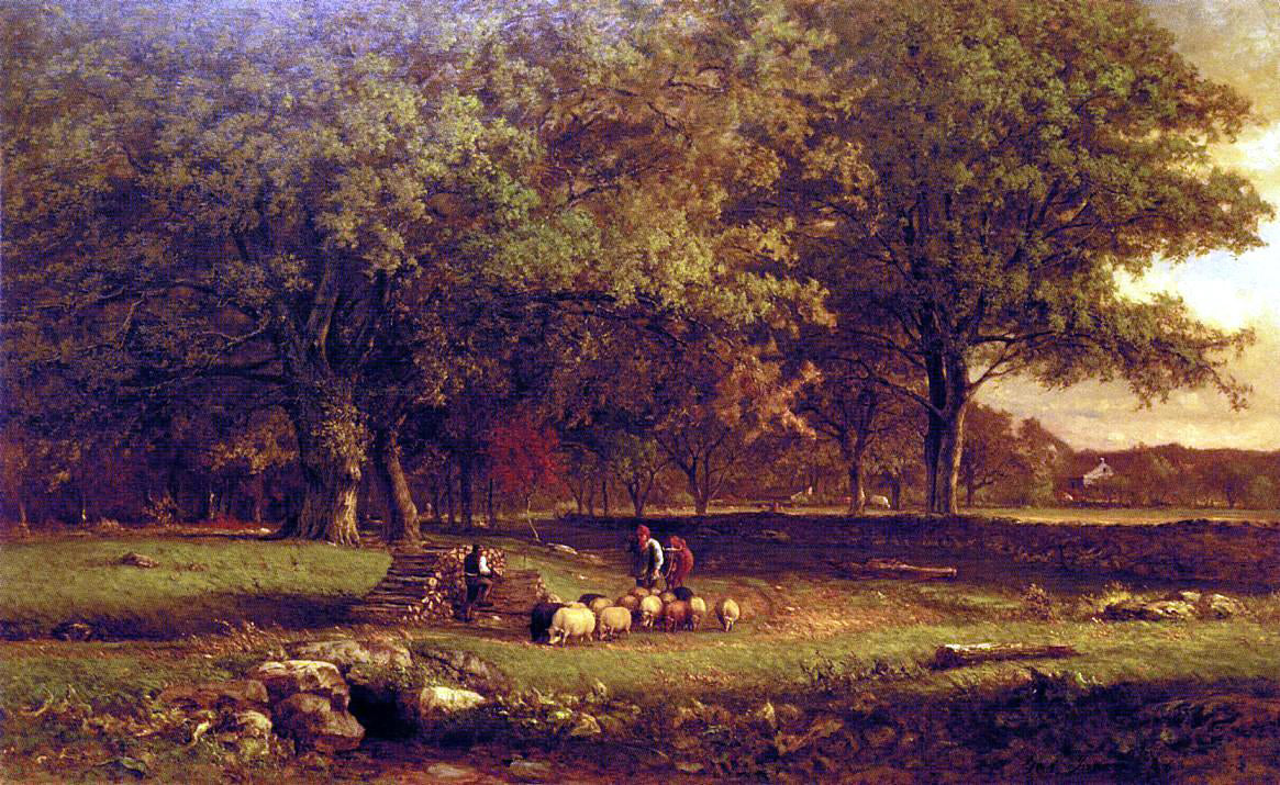 George Inness Evening - Canvas Print