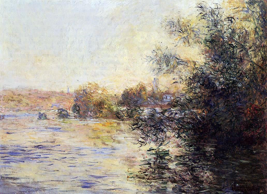 Claude Oscar Monet Evening Effect of the Seine - Canvas Print