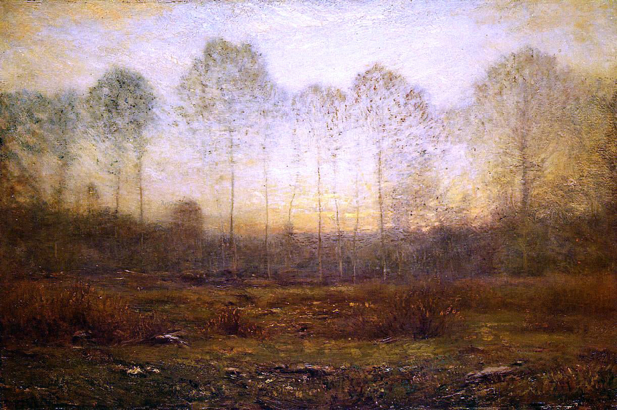 Dwight W Tryon Evening Fog - Canvas Print