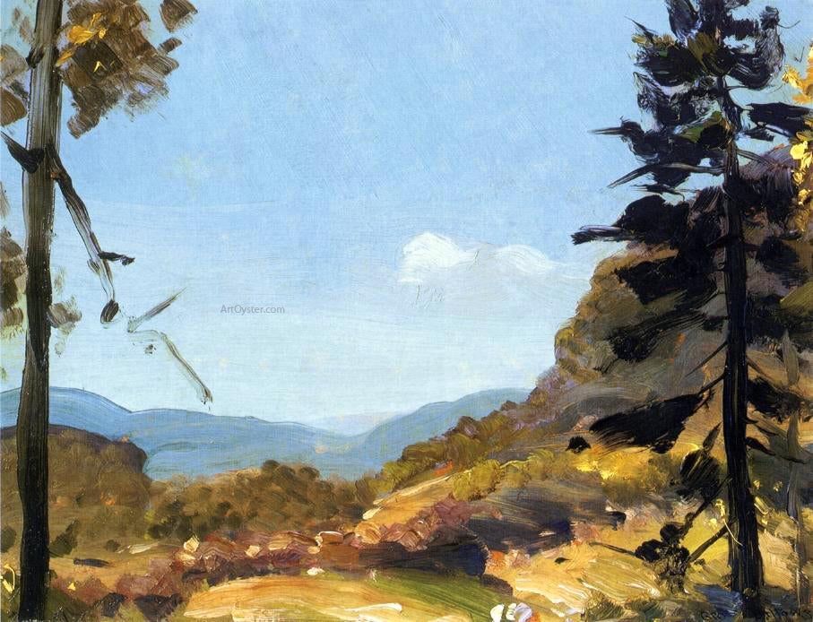 George Wesley Bellows Evening Hills, Catskill Mountains - Canvas Print