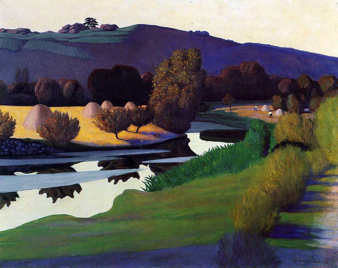 Felix Vallotton Evening on the Loire - Canvas Print