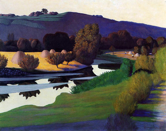 Felix Vallotton Evening on the Loire - Canvas Print