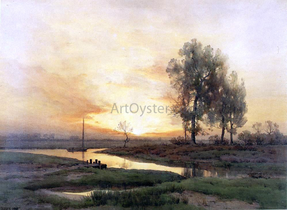Henry Farrer Evening Sail - Canvas Print
