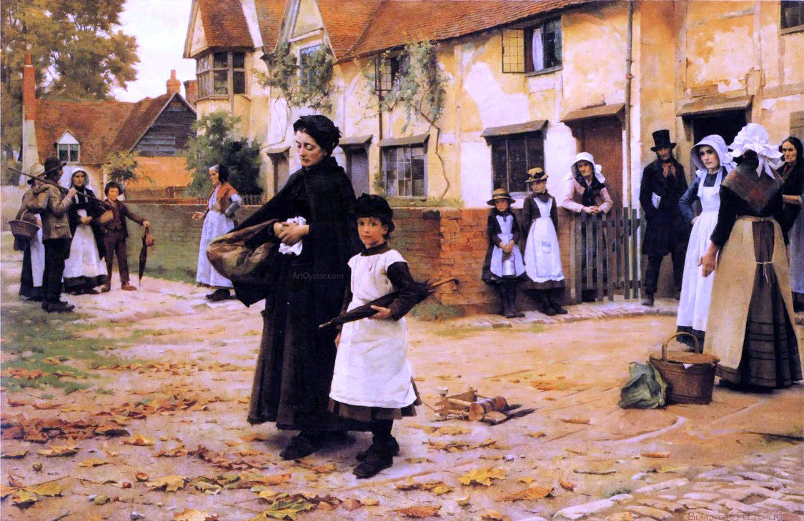 William Blandford Fletcher Evicted - Canvas Print