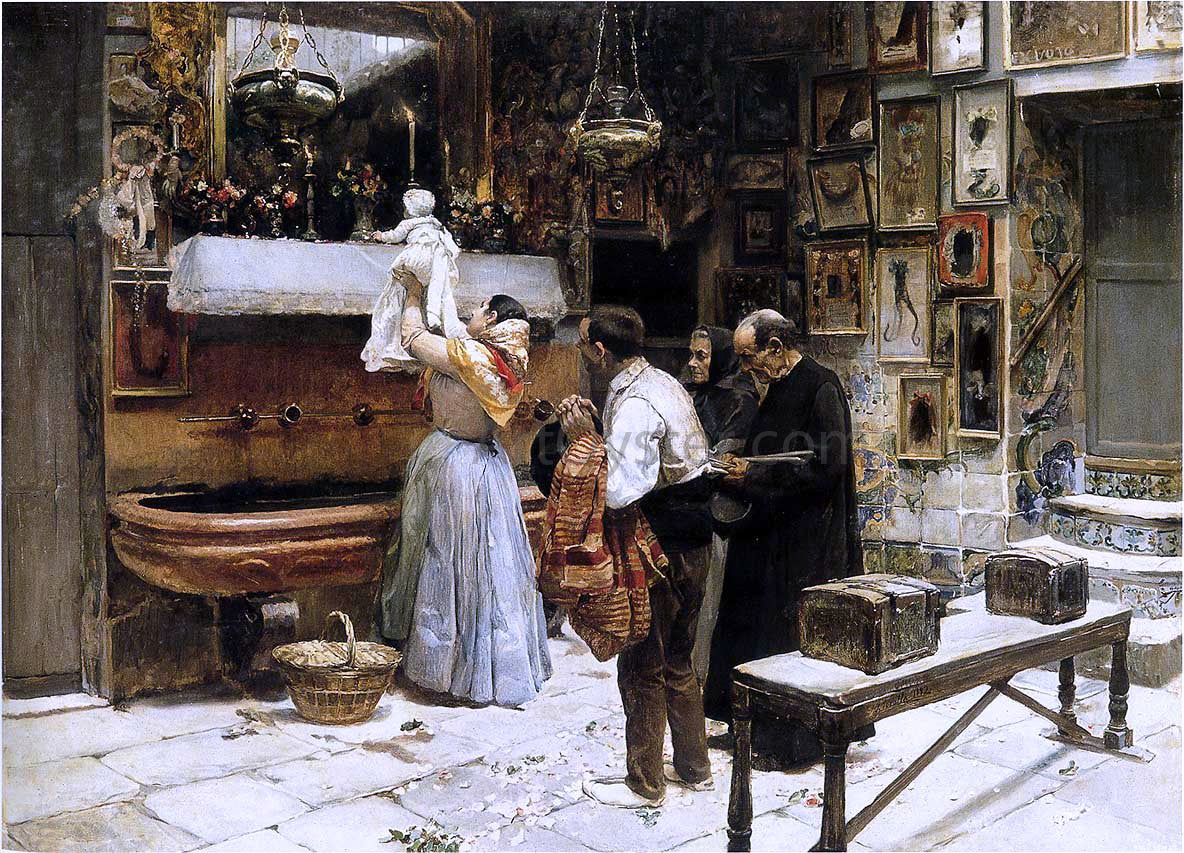 Joaquin Sorolla Y Bastida Ex Voto - Canvas Print