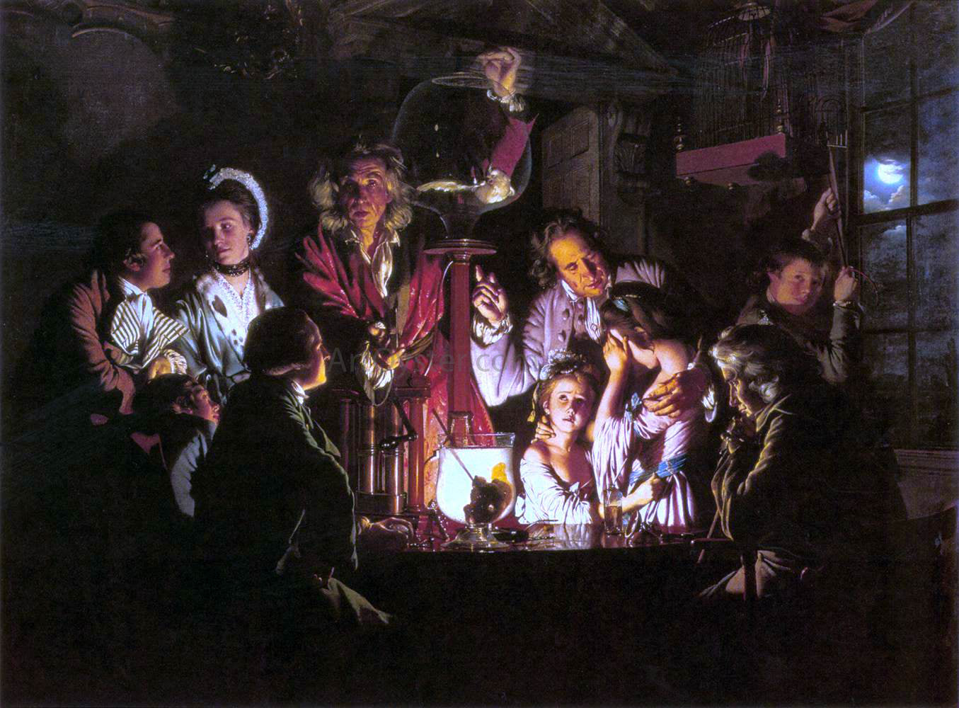 Joseph Wright Experiment with the Air Pump - Canvas Print