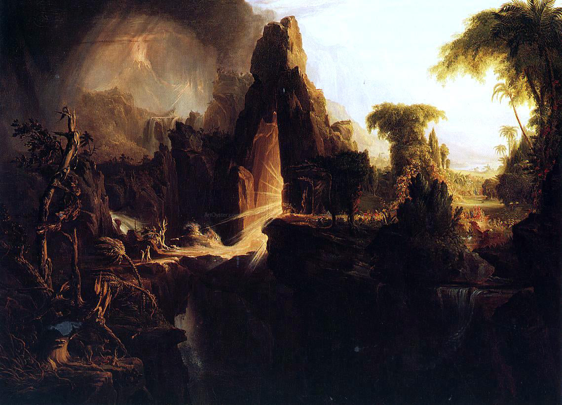 Thomas Cole Expulsion from the Garden of Eden - Canvas Print