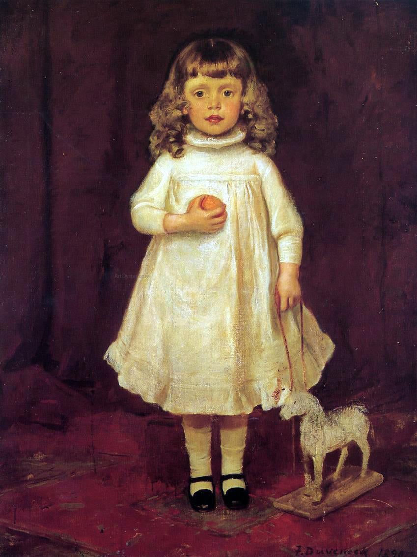 Frank Duveneck F. B. Duveneck as a Child - Canvas Print