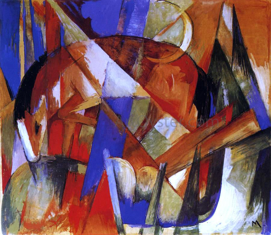 Franz Marc Fabulous Beast II - Canvas Print