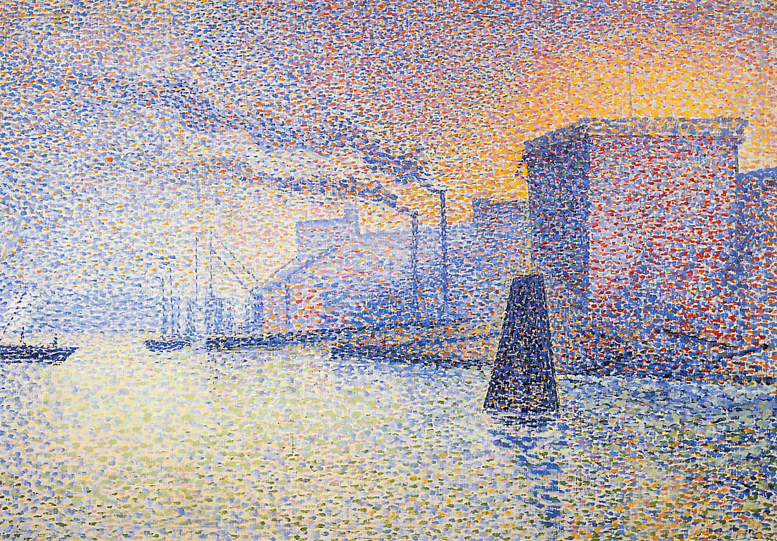 Georges Lemmen Factories on the Thames - Canvas Print