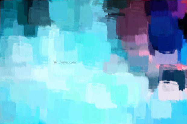 Our Original Collection Faded Blue Swirl - Canvas Print
