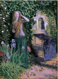 Arthur Hughes Fair Rosamond - Canvas Print