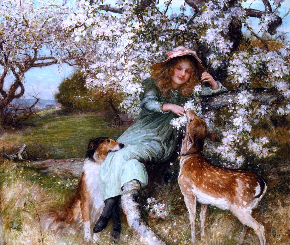 Robert RA RWS Faire Pledges of a Fruitful Tree - Canvas Print