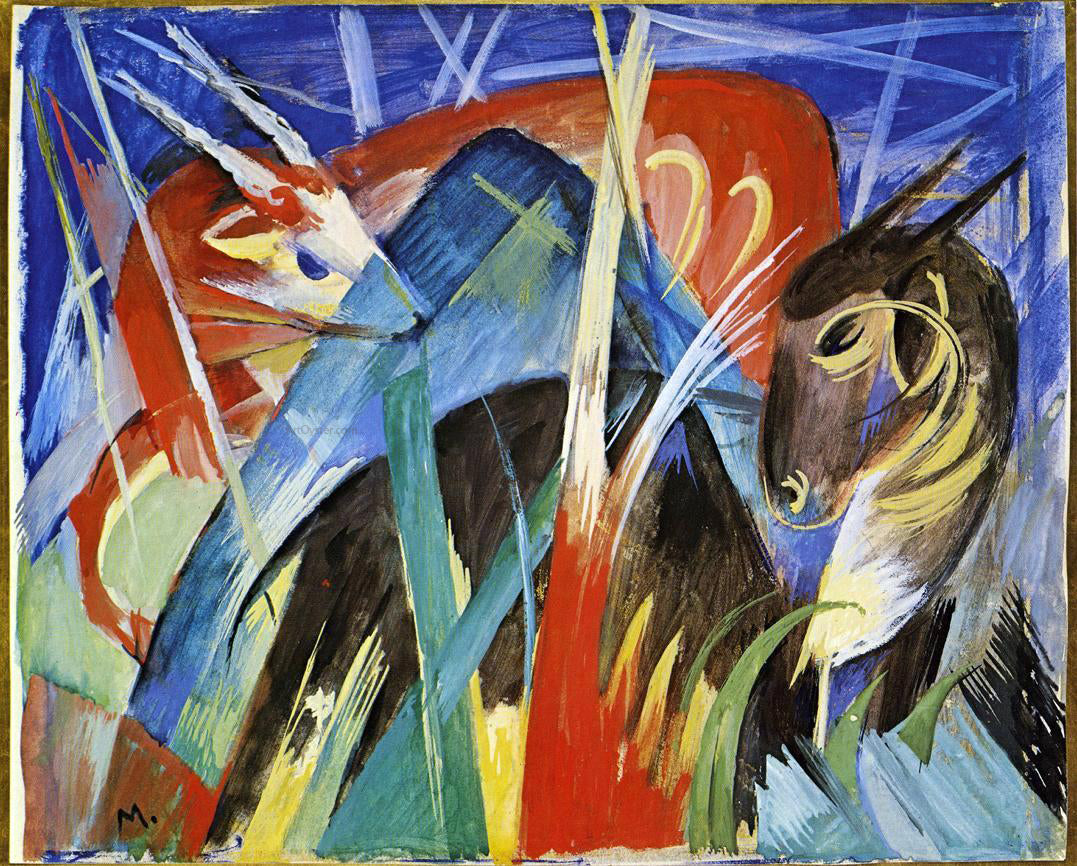Franz Marc Fairy Animals - Canvas Print