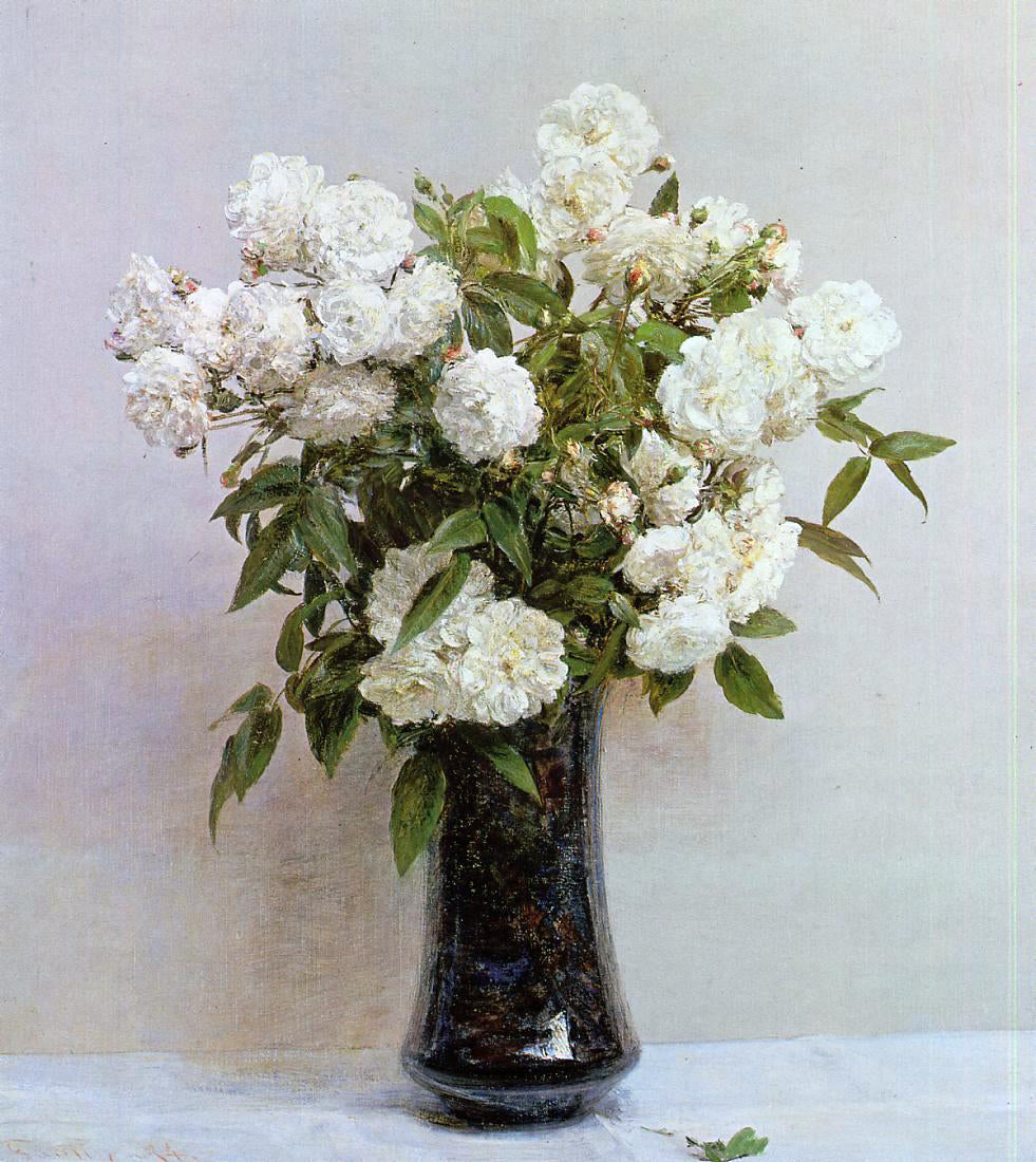 Henri Fantin-Latour Fairy Roses - Canvas Print