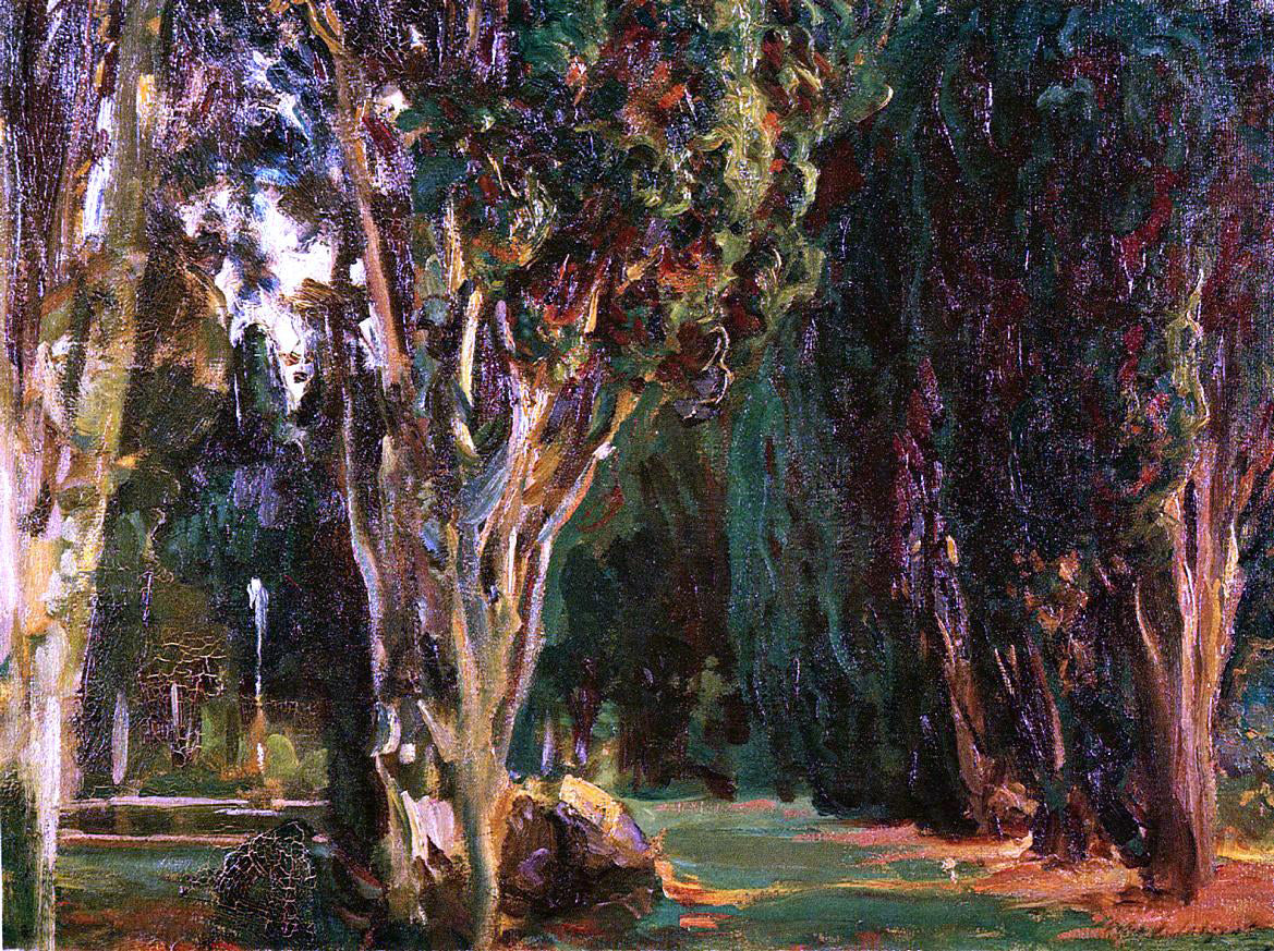 John Singer Sargent Falconieri Gardens, Frascati - Canvas Print