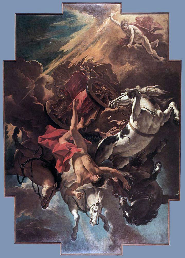 Sebastiano Ricci Fall of Phaeton - Canvas Print