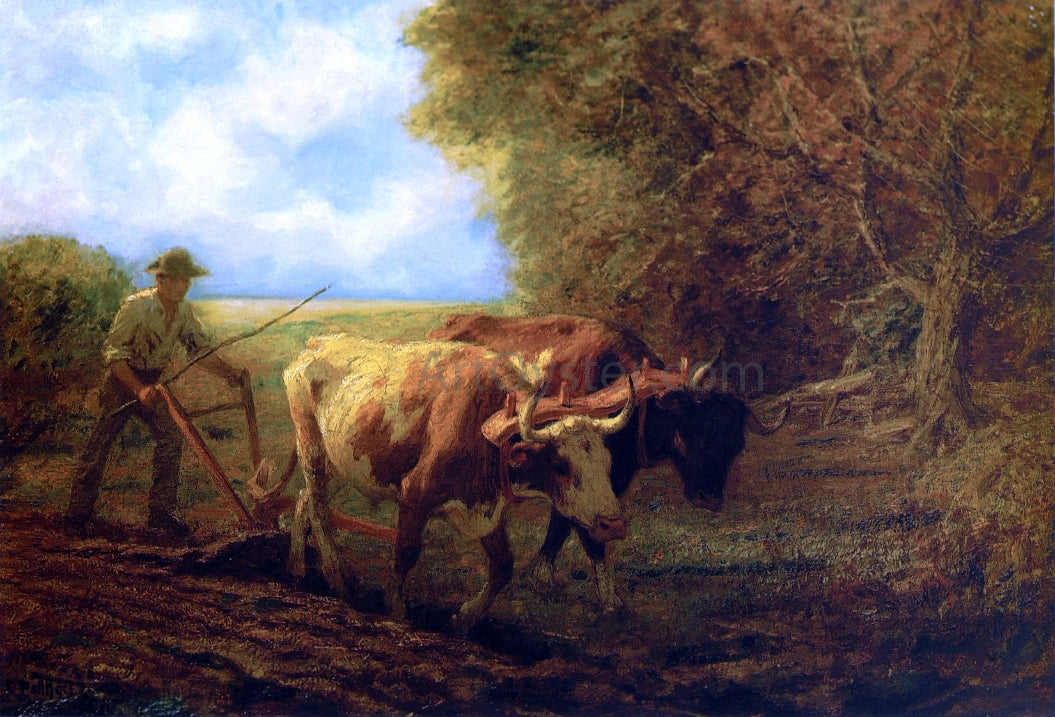 Edward Potthast Fall Plowing - Canvas Print