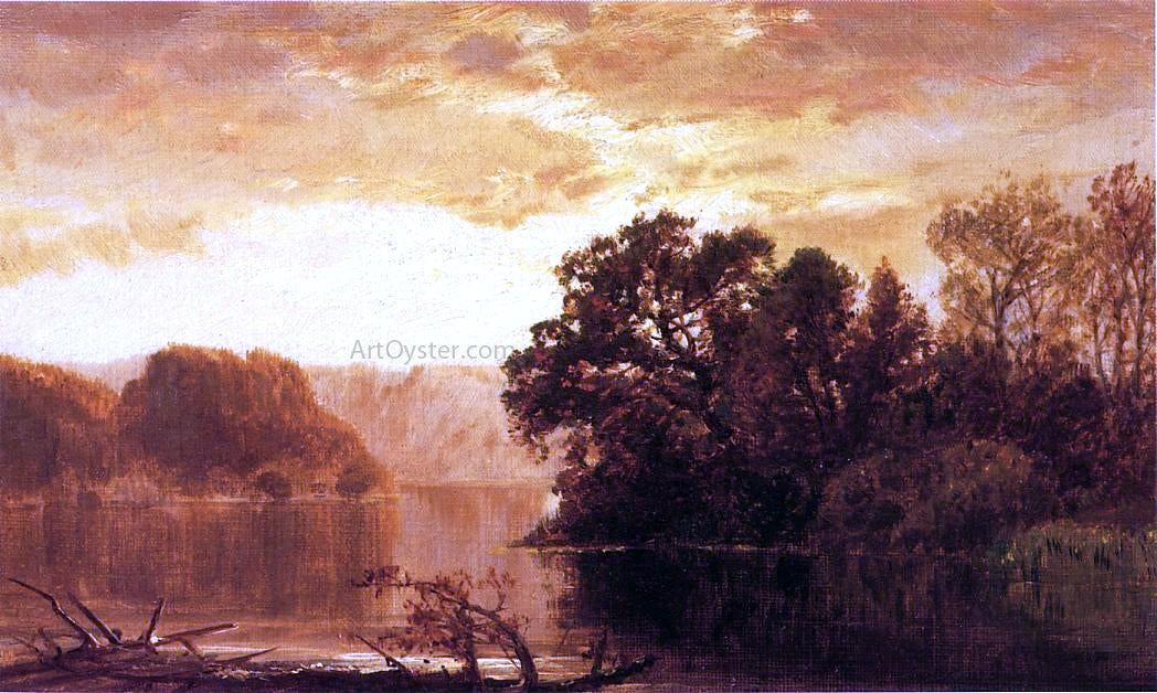 James David Smillie Fall River Landscape - Canvas Print