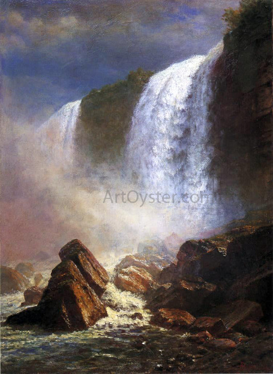 Albert Bierstadt Falls of Niagara from Below - Canvas Print