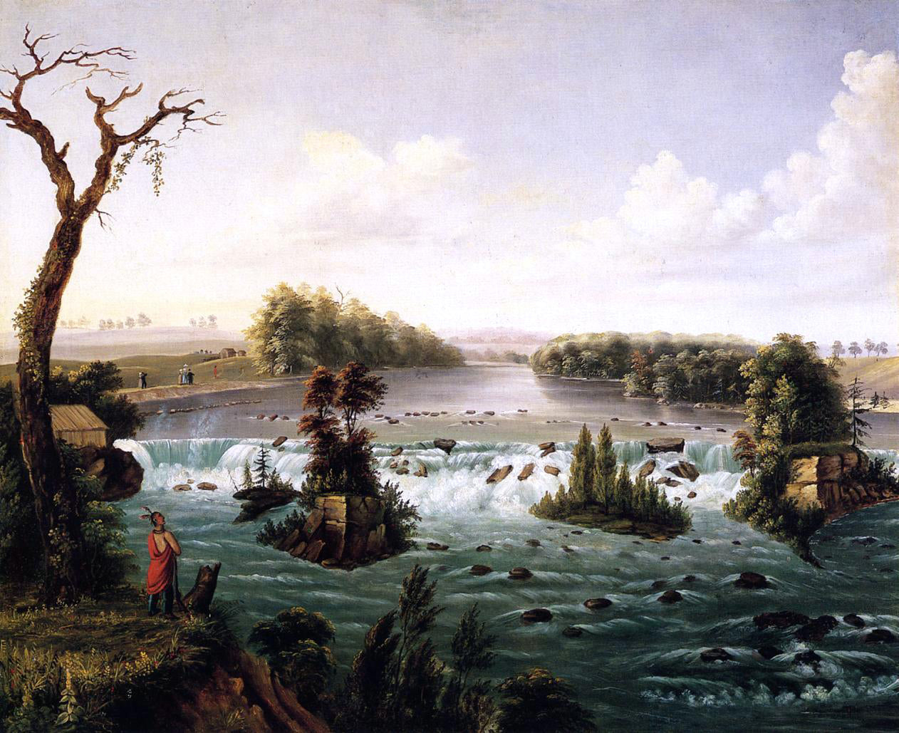 Henry Lewis Falls of St. Anthony, Upper Mississippi - Canvas Print