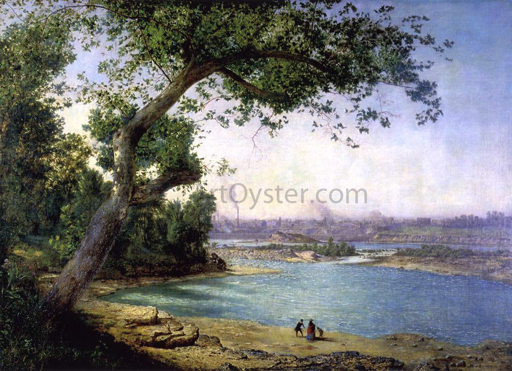 Alexander Helwig Wyant Falls of the Ohio and Louisville - Canvas Print