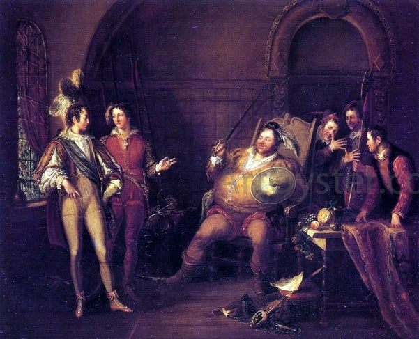John Cawse Falstaff and Prince Hal (A Scene from Henry IV, Part I, Act II, Scene IV) - Canvas Print