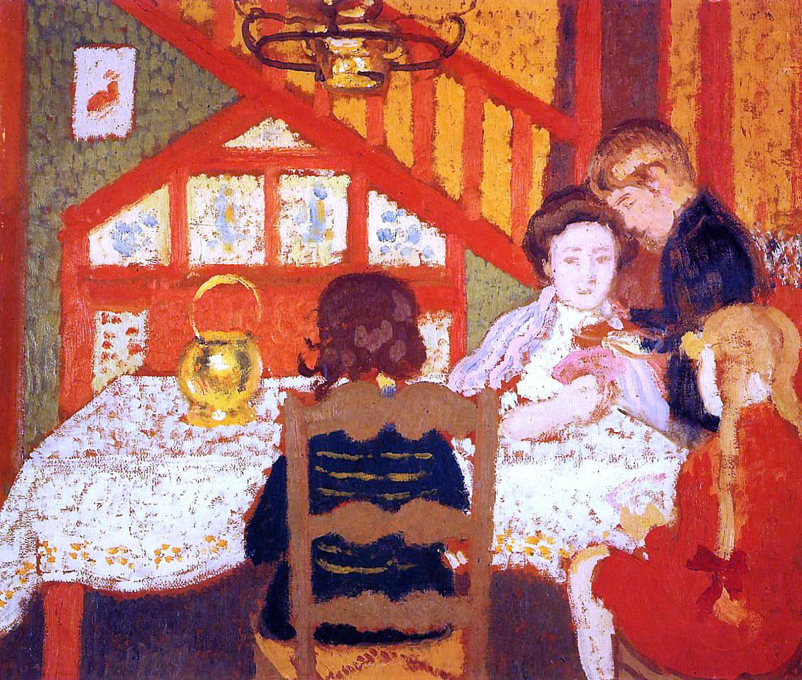 Georges Lemmen Family Gathering in Saint-Idesbald - Canvas Print