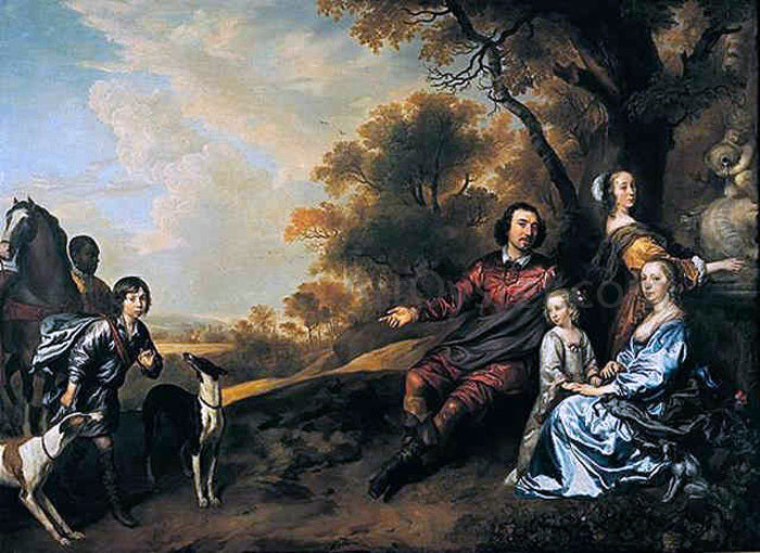 Jan Mytens Family Group Portrait - Canvas Print
