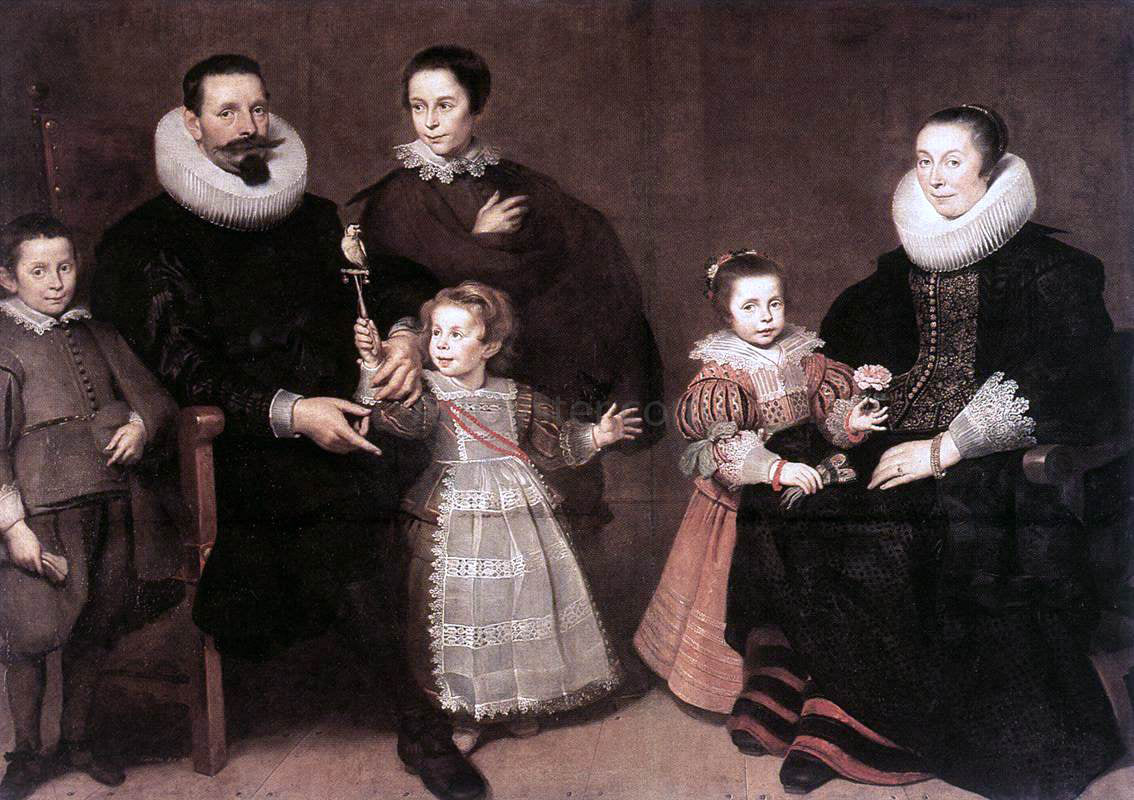 Cornelis De Vos Family Portrait - Canvas Print
