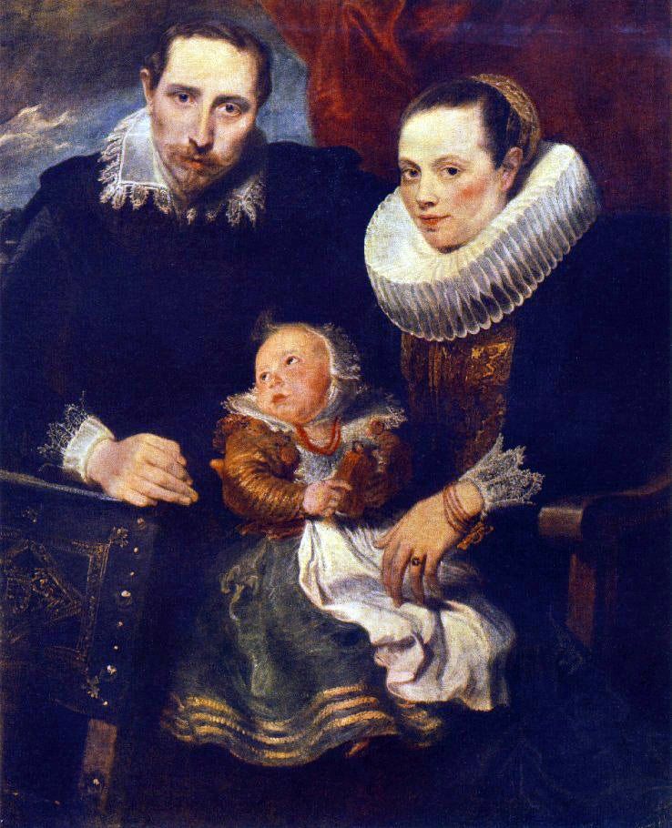 Sir Antony Van Dyck Family Portrait - Canvas Print