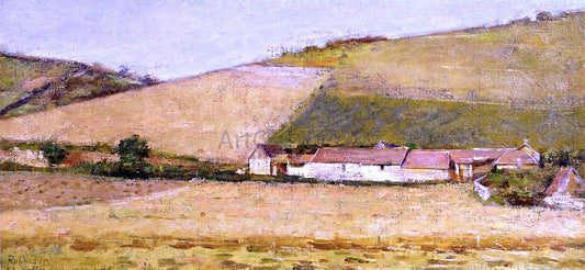 Theodore Robinson Farm Among Hills - Canvas Print