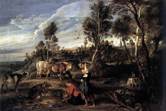 Peter Paul Rubens Farm at Laken - Canvas Print