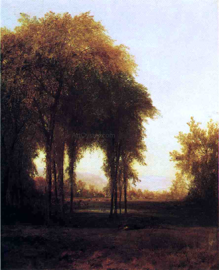 John Frederick Kensett Farm at the Edge of the Forest - Canvas Print
