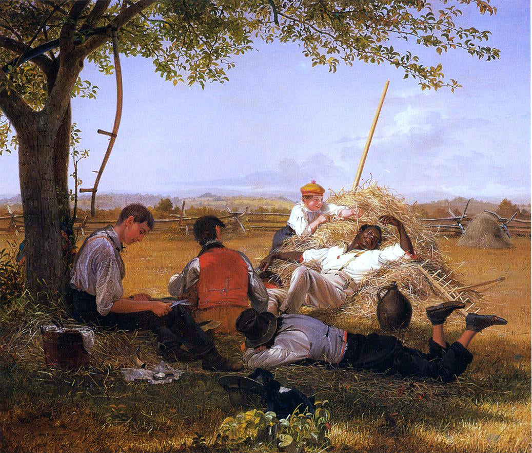 William Sidney Mount Farmers Nooning - Canvas Print