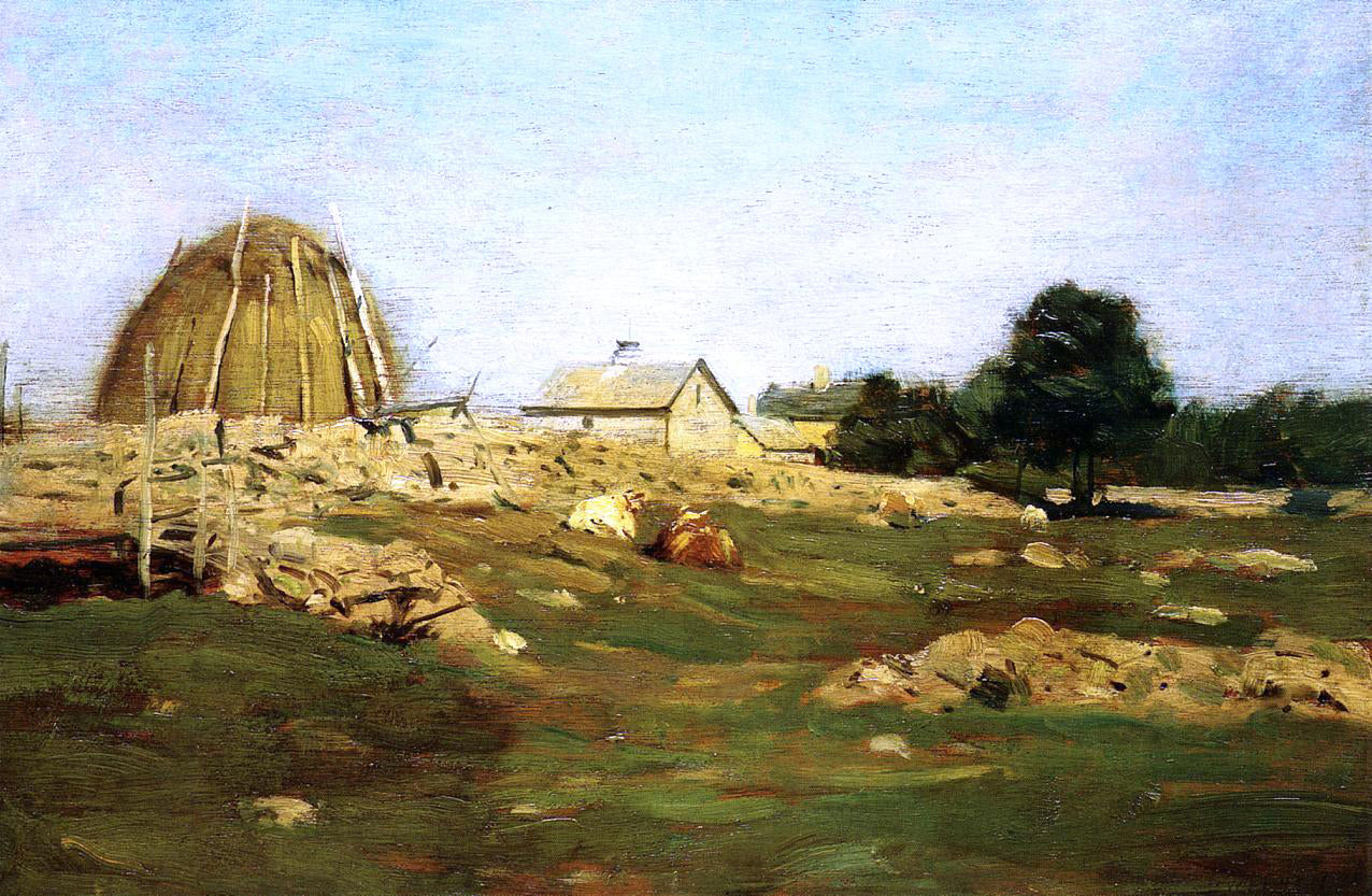 Dwight W Tryon Farmyard - Canvas Print