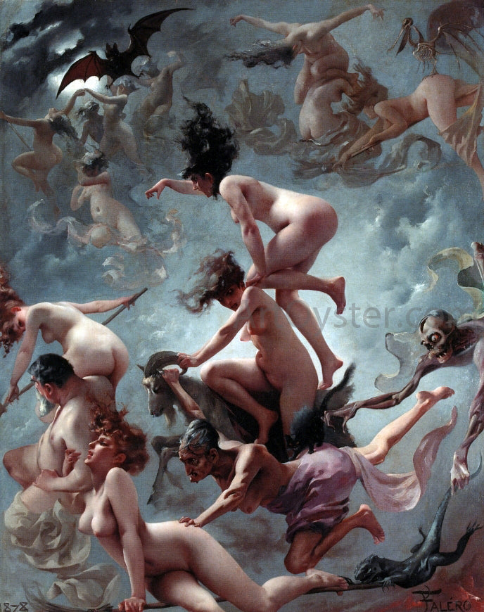Luis Ricardo Falero Faust's Vision - Canvas Print