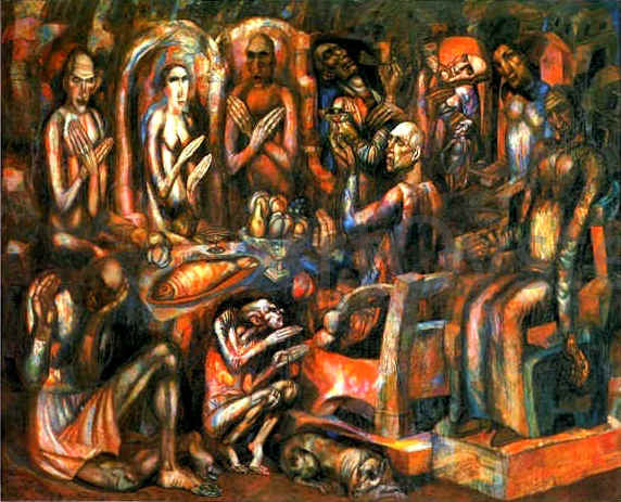 Pavel Filonov Feast of Kings - Canvas Print