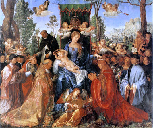 Albrecht Durer Feast of the Rose Garlands - Canvas Print