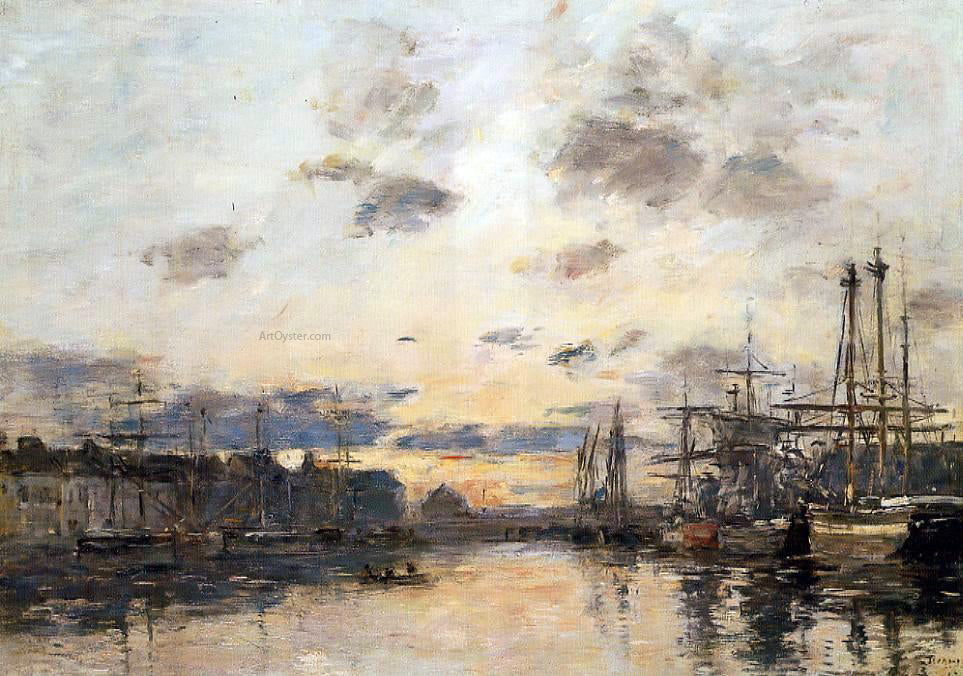 Eugene-Louis Boudin Fecamp, the Basin - Canvas Print