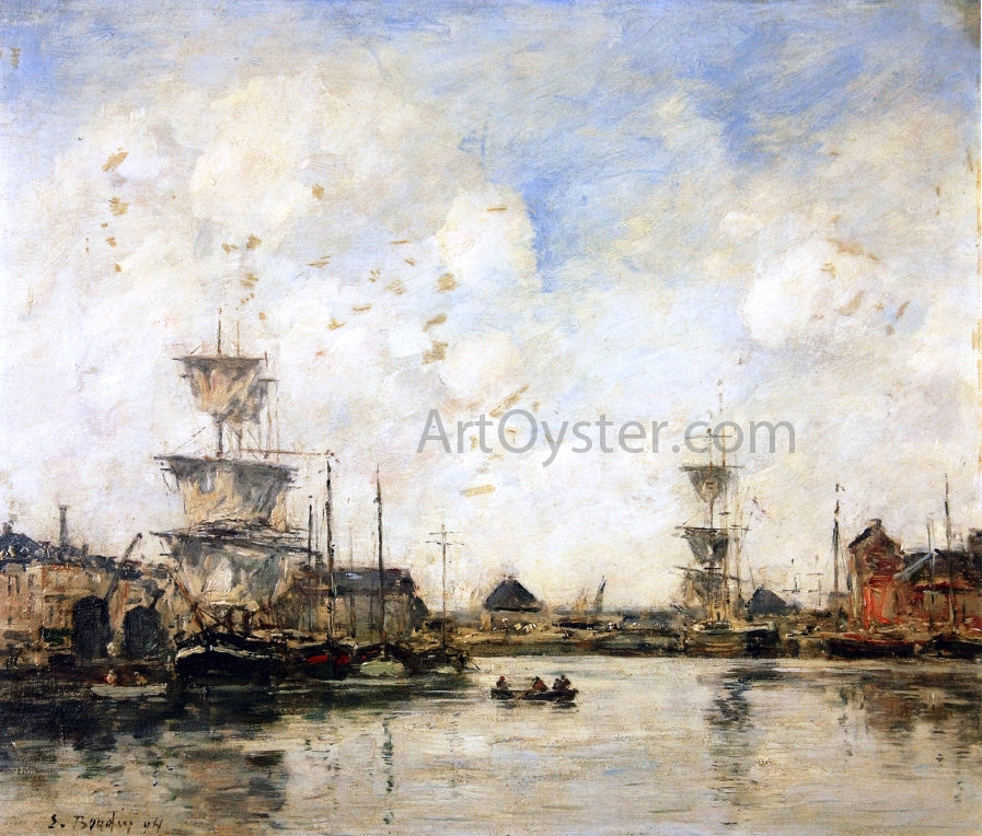 Eugene-Louis Boudin Fecamp, the Harbor - Canvas Print