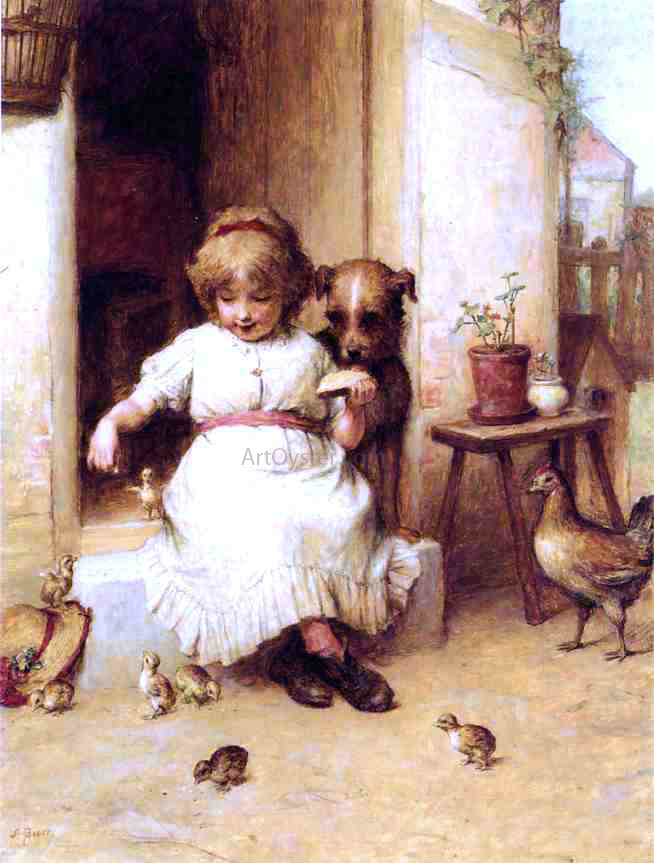 Alexander Hohenlohe Burr Feeding Time - Canvas Print