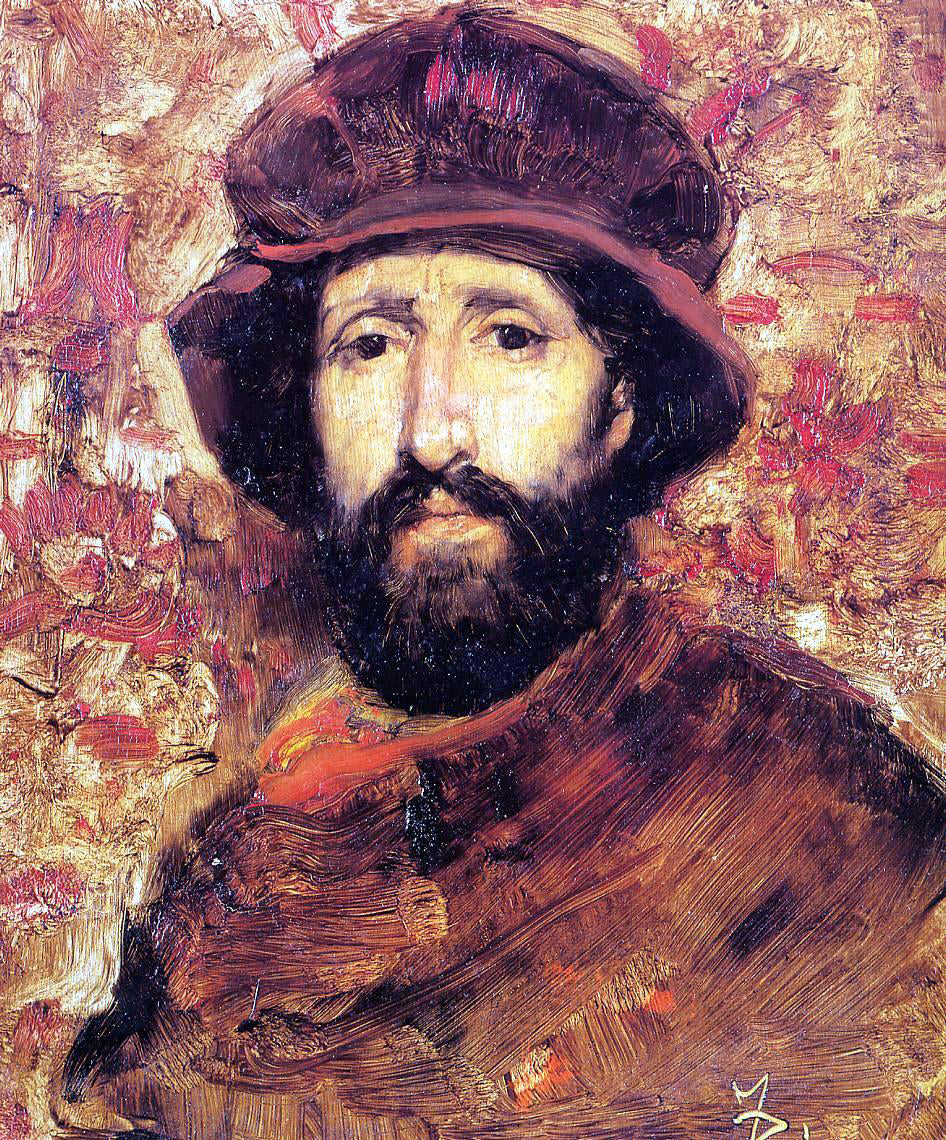 Frank Duveneck Fellow Artist in Costume - Canvas Print
