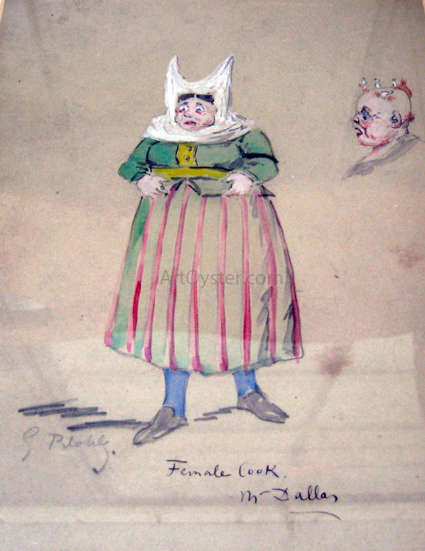 Georges Labadie Pilotell Female Cook - Canvas Print