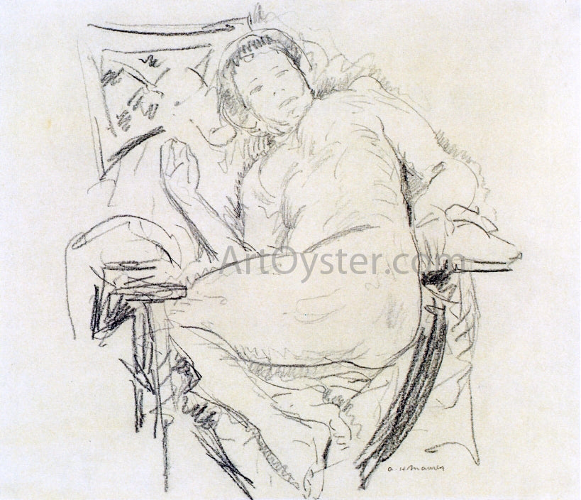 Alfred Henry Maurer Female Nude - Canvas Print