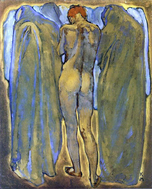 Koloman Moser Female Nude - Canvas Print